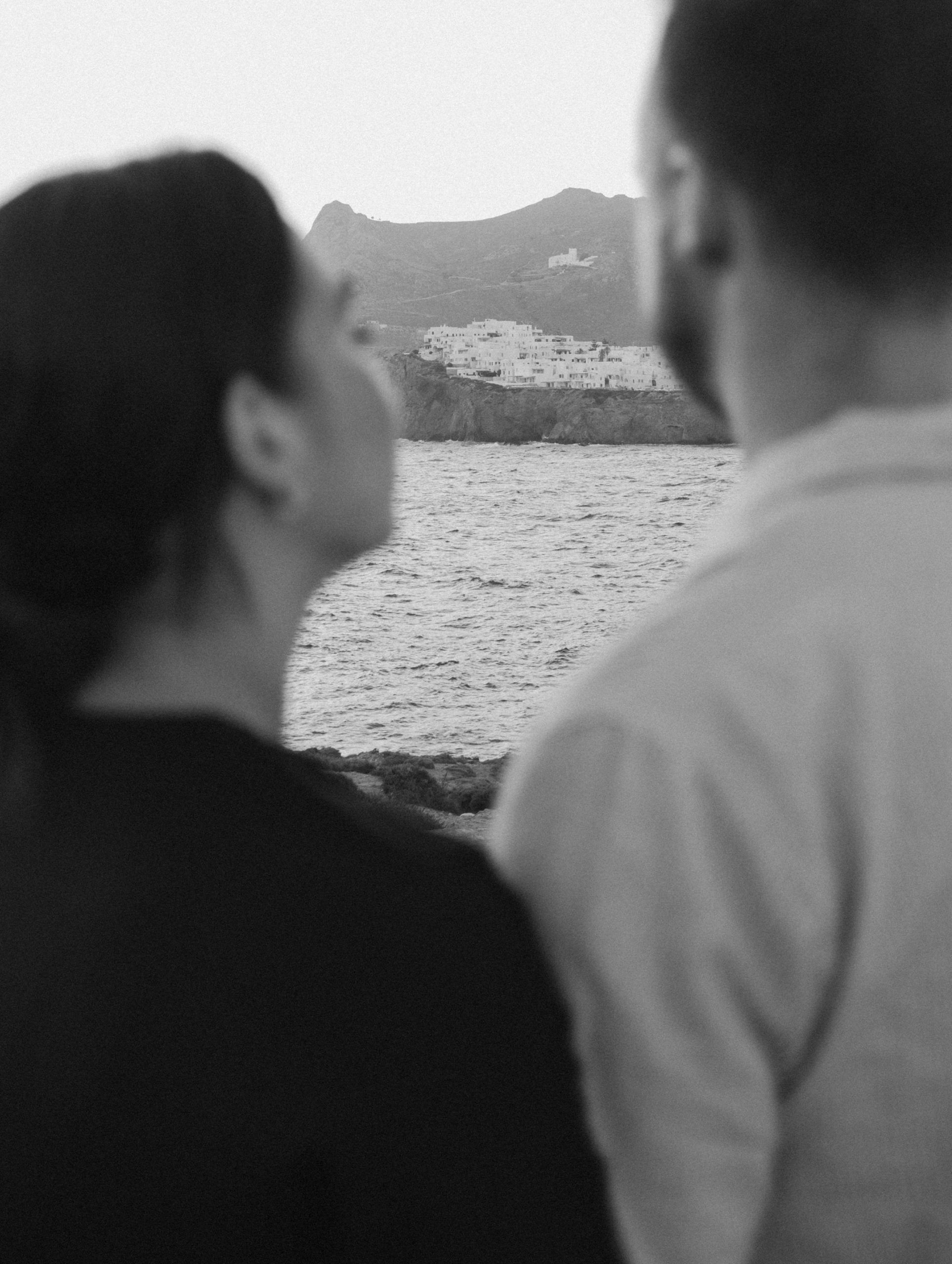 Couple looking out to Naxos