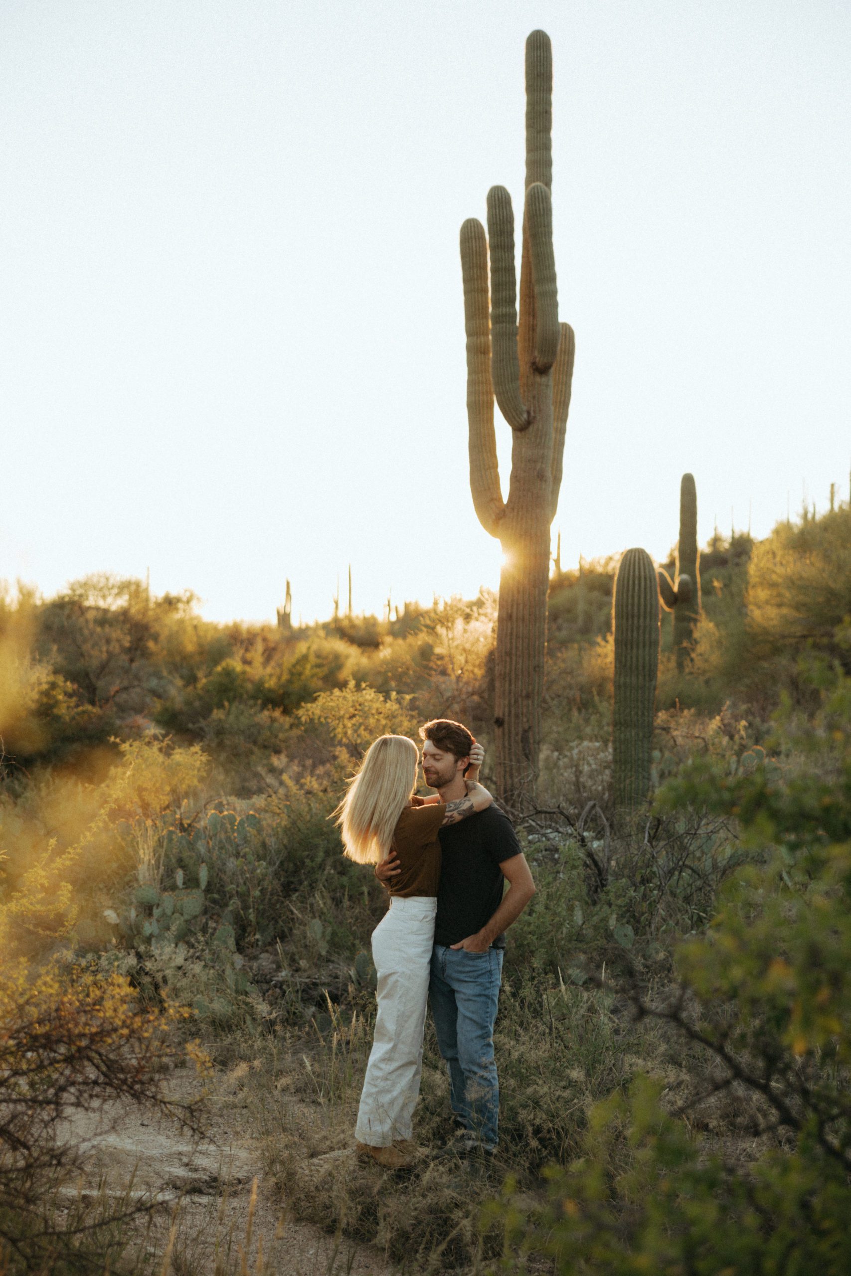 couple in desert