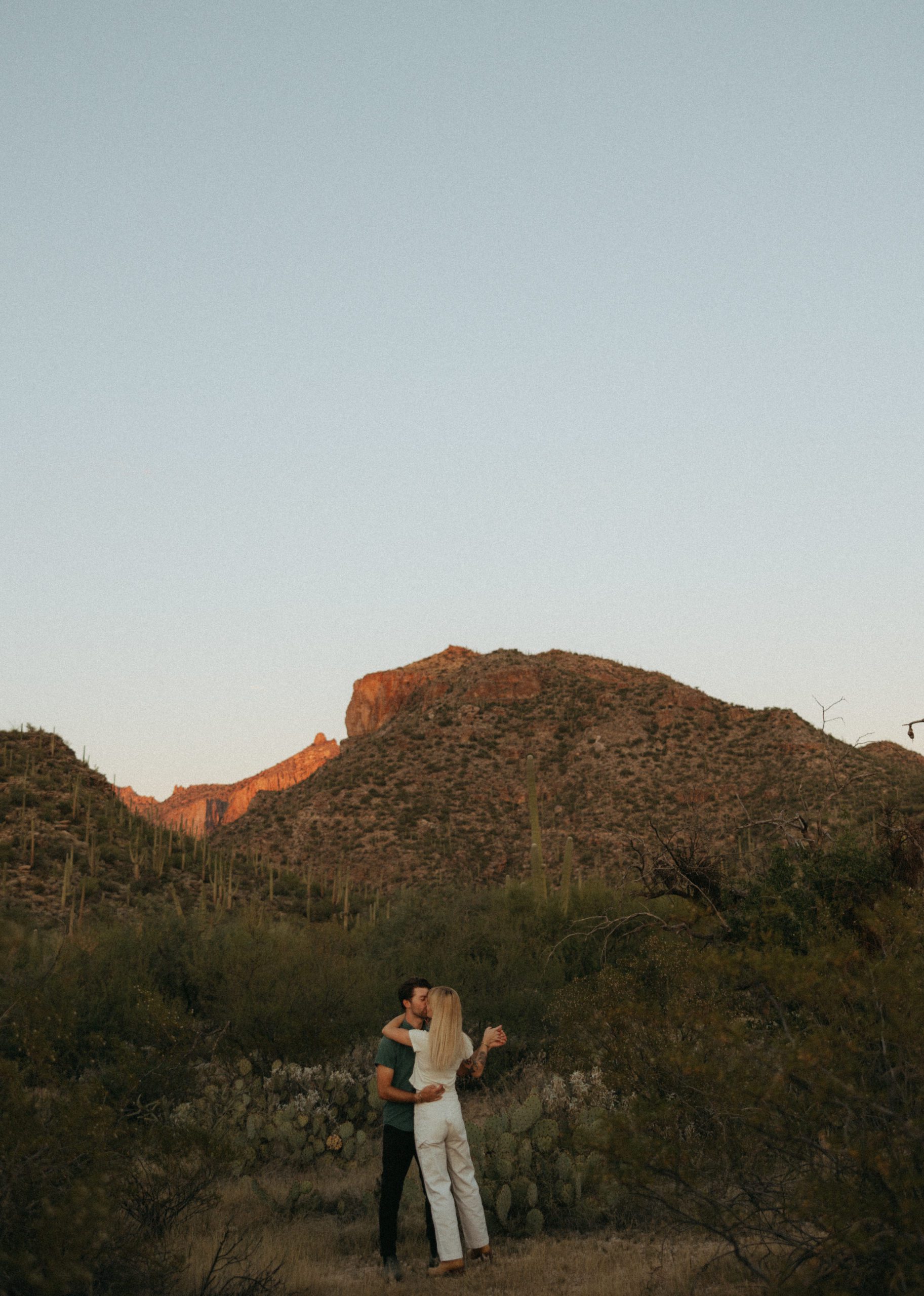 couple dancing in the arizona sunset
