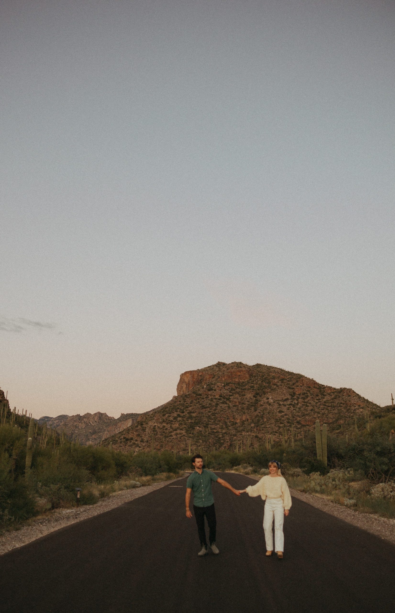 couple in arizona desert